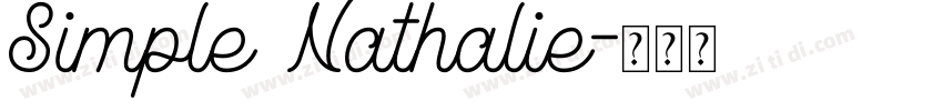 Simple Nathalie字体转换